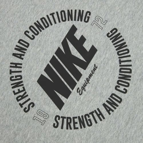 Pánské tréninkové tričko Nike Strength S&C Dri-Fit heather grey/black