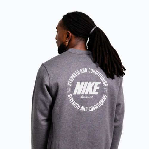 Pánská mikina Nike Strength S&C Crewneck charcoal/white