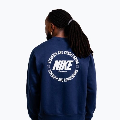 Pánská mikina Nike Strength S&C Crewneck navy/white