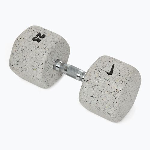 Gumová činka Nike Strength Grind Dumbbell 25 kg wolf grey