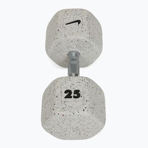 Gumová činka Nike Strength Grind Dumbbell 25 kg wolf grey