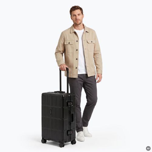 Střední cestovní kufr Kadva Tigre 64l Black