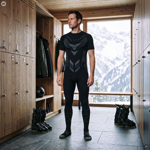 Pánská sada termo prádla KADVA Alpinestep Thermo SH Light Plus Set Black