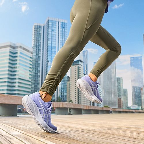 Dámské běžecké boty Asics Gel-Cumulus 28 Glow Green/Hazy Lilac