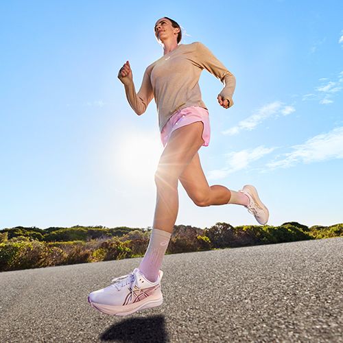 Dámské běžecké boty Asics Gel-Kayano 33 White/Hazy Lilac