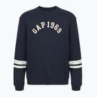 Pánská mikina GAP Logo Piping Crewneck blue navy