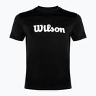 Pánské tenisové tričko Wilson Team Graphic black script