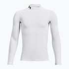 Dětské tréninkové tričko s dlouhým rukávem Under Armour Cg Armour Mock white/black