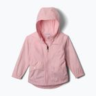Dětská bunda do deště Columbia Rainy Trails II Fleece satin pink