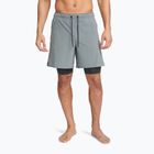 Pánské šortky Nike Unlimited 2in1 Dri-Fit 7" smoke grey/dark smoke grey/smoke grey