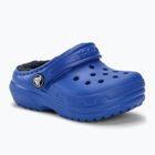 Dětské nazouváky Crocs Classic Lined blue bolt