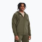 Pánská mikina Under Armour Rival Fleece FZ Hoodie navy dd green/white