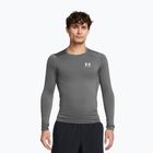 Pánské tričko longsleeve Under Armour Heat Gear Armour Comp castlerock/white