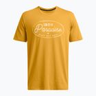Pánské fitness tričko Under Armour Project Rock Made Not Born golden yellow/steeltown gold