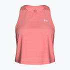 Dámské tréninkové tričko Under Armour Tech Sport Mesh Crop Tank posh pink/white