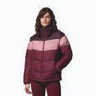Dámská zateplená bunda Columbia Puffect II Colorblock rich wine/eraser pink/moonvista