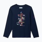 Dětské trekingové tričko Longsleeve Columbia Dobson Pass Graphic Tee collegiate navy/hike on