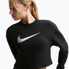 Dámská tréninková mikina Nike Pro Dri-Fit Crew Neck black/metallic silver/white
