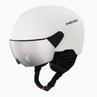 Dětská lyžařská helma HEAD Yuki Visor Jr marshmallow/silver/red