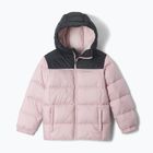 Dětská zateplená bunda Columbia Puffect Hooded Mineral Pink/Black
