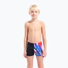 Chlapecké plavecké boxerky arena Loud Swim Short black/multi