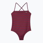 Lacoste dámské jednodílné plavky MF7264 penumbra / alizarin / red