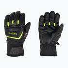 Lyžařské rukavice LEKI WCR Team 3D Junior black ice/lemon