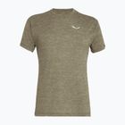 Salewa Puez Melange Dry pánské trekingové tričko dark olive melange