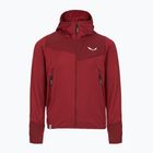 Dětská treková mikina Salewa Agner Melange PL FZ Hoody syrah