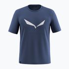 Pánské trekingové tričko Salewa Solidlogo Dry dark denim