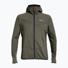Pánská trekingová mikina Salewa Agner Hybrid PL/DST FZ Hoody faded green melange/0910