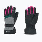 Dětské lyžařské rukavice Reusch Flash Gore-Tex černá/černá melanž/růžová glo