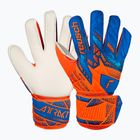 Dětské brankářské rukavice Reusch Attrakt Solid Junior shocking orange/blue