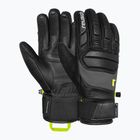 Lyžařské rukavice Reusch Profi SL black/dark granite/safety yellow