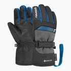 Dětské lyžařské rukavice Reusch Rocket GORE-TEX black/black melange/brilliant blue