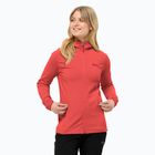 Dámská mikina Jack Wolfskin Baiselberg Hooded FZ vibrant red