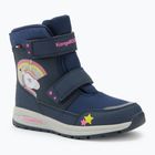 Juniorské sněhule KangaROOS K-MJ Edison EV RTX SL dk navy / daisy pink