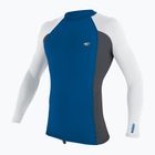 Pánské plavecké tričko Longsleeve O'Neill Premium Skins Rash Guard deep sea/ graphite/ white