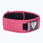 Vzpěračský pás RDX RX1 Weight Lifting Strap pink