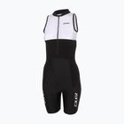 Dámský triatlonový dres ZONE3 Lava Long Distance Trisuit black/white/green
