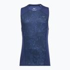 Pánské běžecké tílko Mizuno Active DryAeroFlow Graphic Tank Top estate blue