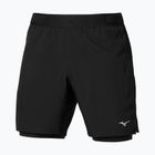 Pánské běžecké šortky Mizuno Core 5.5 Inches 2in1 black
