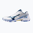 Dámské boty na badminton Mizuno Wave Claw 4 white/dazzling blue/stargazer
