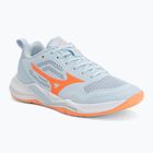 Dámské házenkářské boty Mizuno Wave Stealth Pro blue finch/lava orange