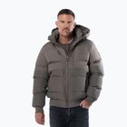 Pánská zimní bunda Pitbull Patton Quilted Hooded taupe