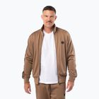 Pánská mikina Pitbull Trackjacket Tape Logo Terry Group coyote brown