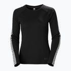 Dámská termoakční mikina Helly Hansen Lifa Active Stripe Crew černá