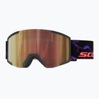 Lyžařské brýle SCOTT Shield LS black/purple/amp ls cinnamon chrome