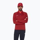 Pánská mikina Mammut Taiss ML Half Zip Pull dark mammut red