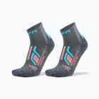 Dámské ponožky UYN Trekking Approach Low Cut 2 pack grey/turquoise